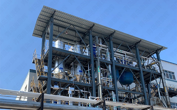 康景輝鋰電廢水多效蒸發(fā)結(jié)晶器準備試運行！